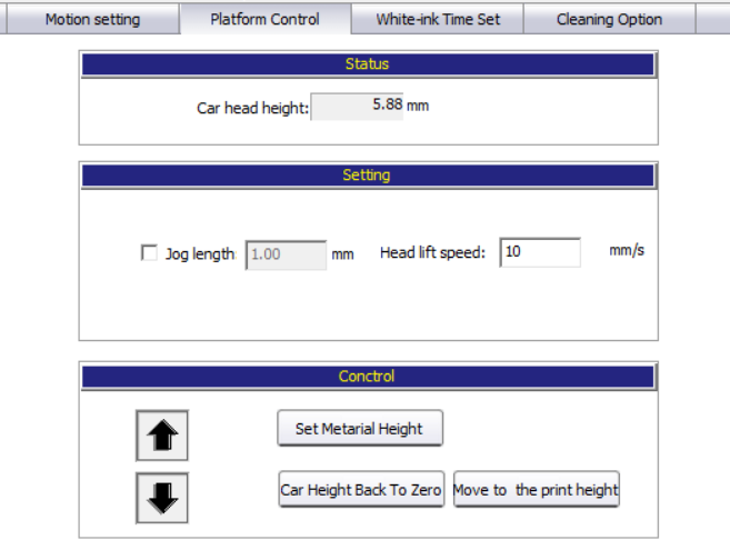 11-platform control