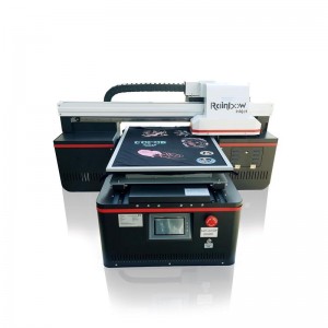 China Supplier China Easy Operation High Speed A2 Size 2400dpi Two Industrial Heads Digital Flatbed T-Shirt Printer with White Ink Circulation for Polo Shirts Hoodies