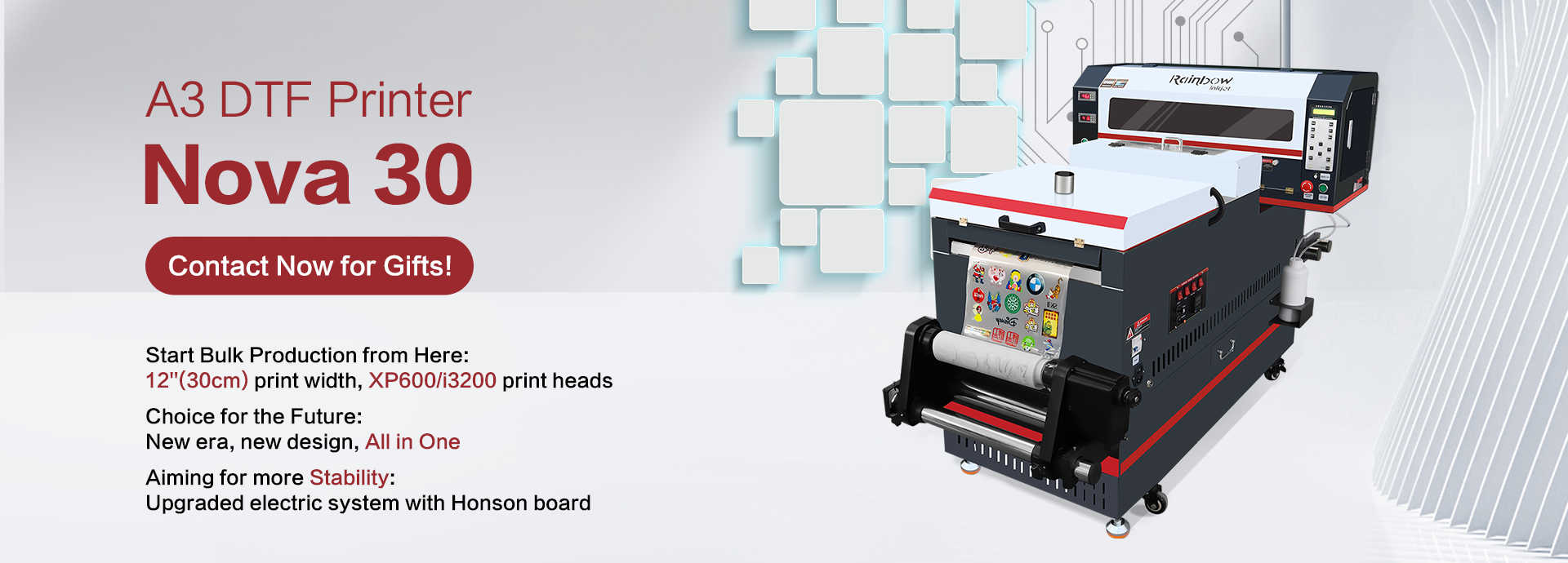 Nova 30 UV flatbed printer