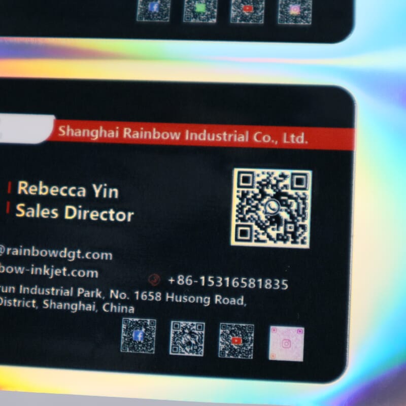 UV Printer|How to Print Holographic Business Card?