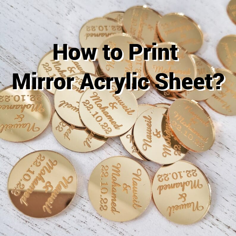How to print Mirror Acrylic Sheet with a UV Printer?