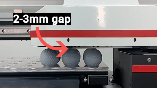 the right print gap for UV printer 2-3mm