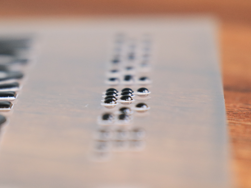 UV drukātā Braila raksta ada saderīga zīme (4)
