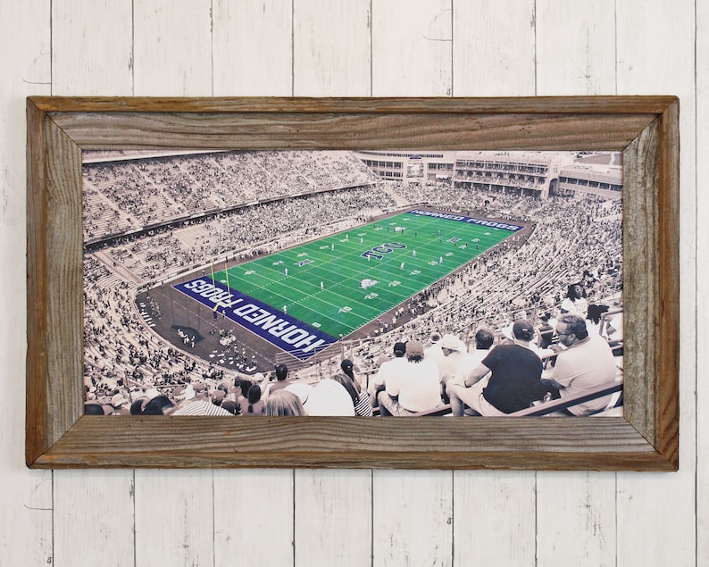 wooden frame decoration board football field